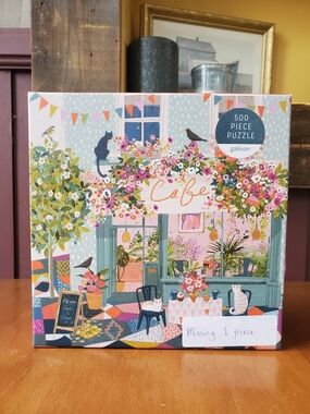Galison 500-piece Jigsaw Puzzle | Afternoon Tea (Incomplete)